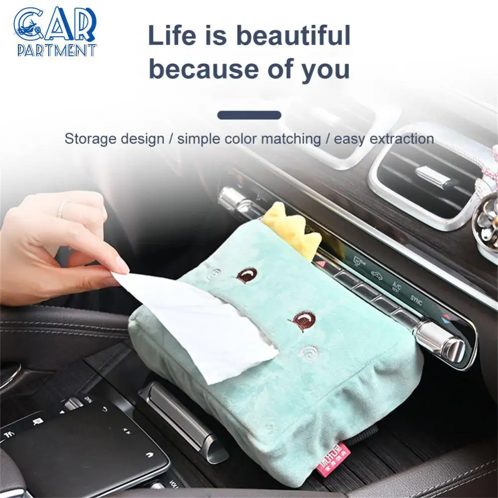 

Portable Tissue Box Universal Napkin Case Cartoon Lovely Animal Decoration Bracke For Auto Home Room Car Styling Napkin Holder