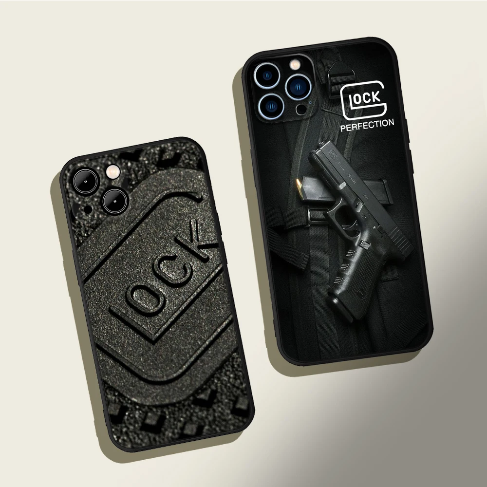 Чехол Glock Handgun для телефона iphone 14 11 12 13 Pro 13mini Max X XR XS MAX 7 8 iphone14plus 6s plus 6 2020 se чехлы -