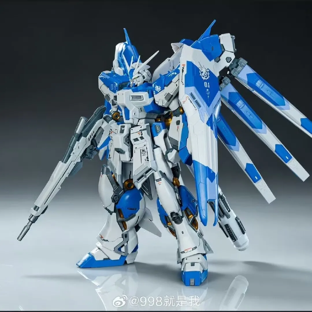 Фото Комплект для сборки увеличенного меха Hi-V Bison Model 1/100 с двойной броней RG GK и дополнительной головой 1/72 (скульпт) YeNiu 6693. Сборная фигурка-игрушка. №5