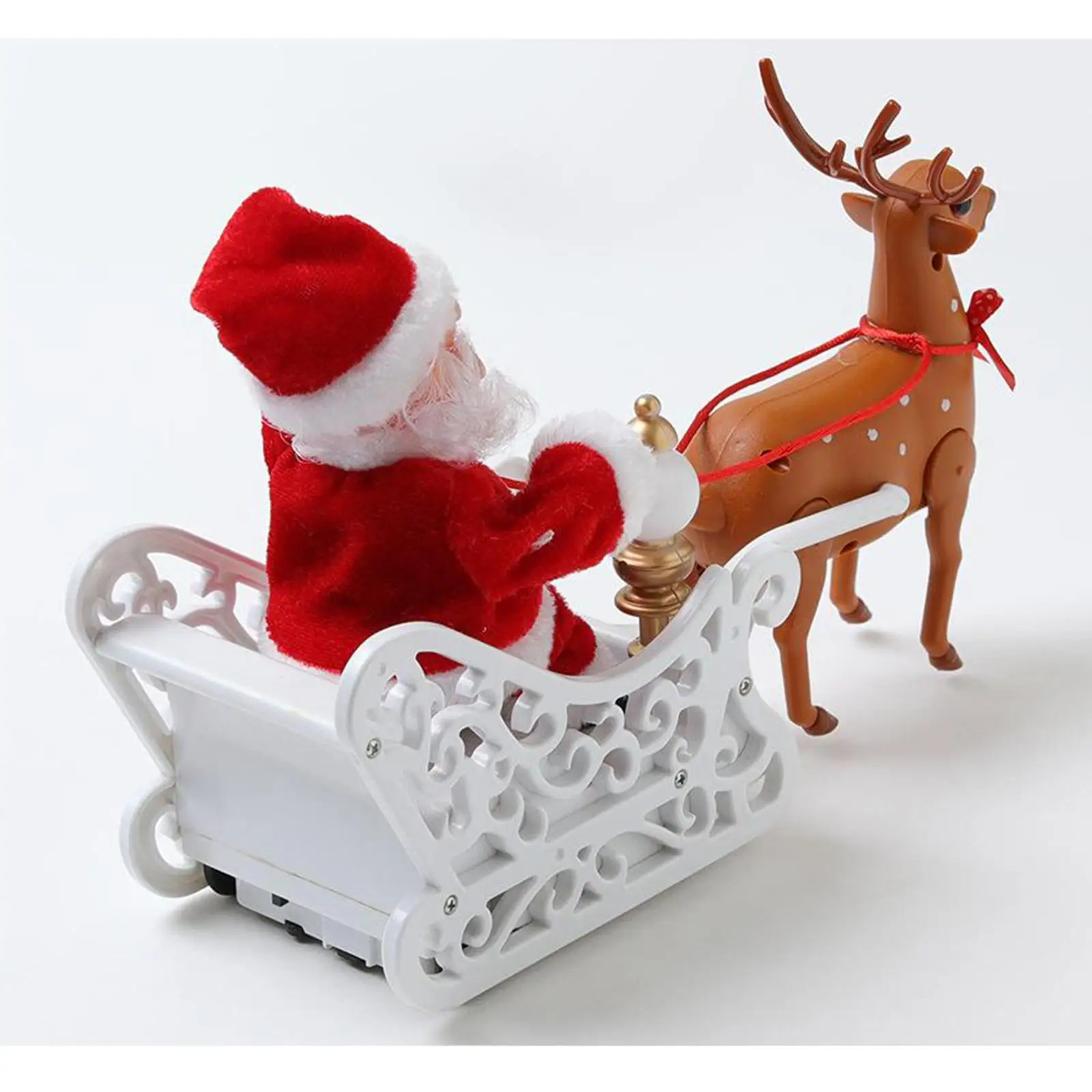 

Electric Doll Direction Adjustable Toy Sitting Elk Sleigh with
