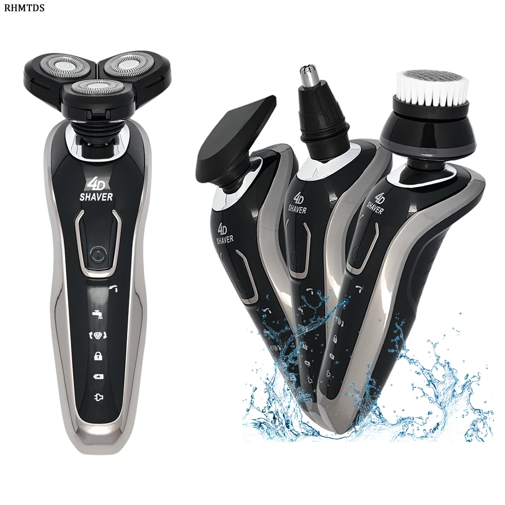 alta calidad afeitadora eléctrica impermeable carga rapida afeitadora electrica para hombre recargable afeitadora eléctrica barbero maquina de afeitar