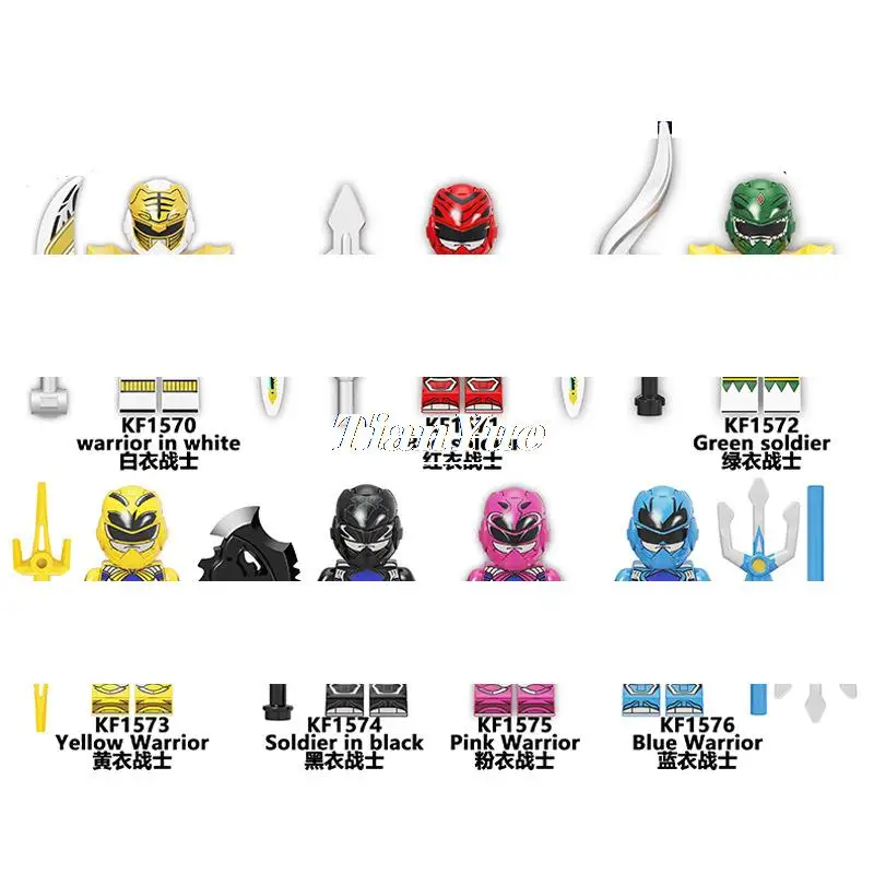 

7pcs/set Warrior Soldier figure Educational toys Children's gifts