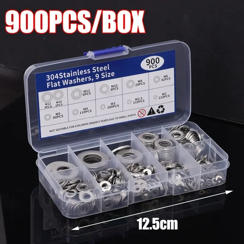 

Набор пружинных стопорных шайб из нержавеющей стали M2-M12