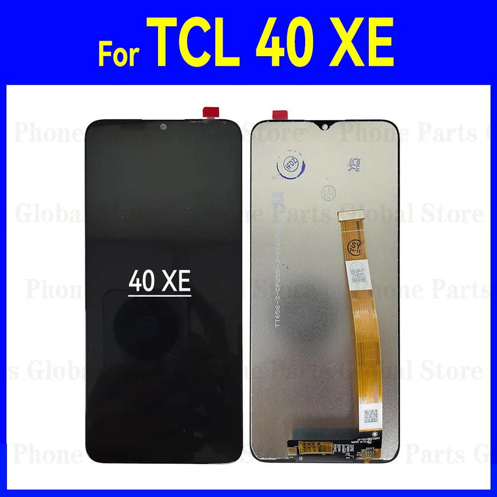 Фото 6,56-дюймовый дисплей для TCL 40XE 40 XE, ЖК-дисплей с рамкой, дигитайзер сенсорной панели в сборе, запасные части для ремонта, протестированы в порядке №1