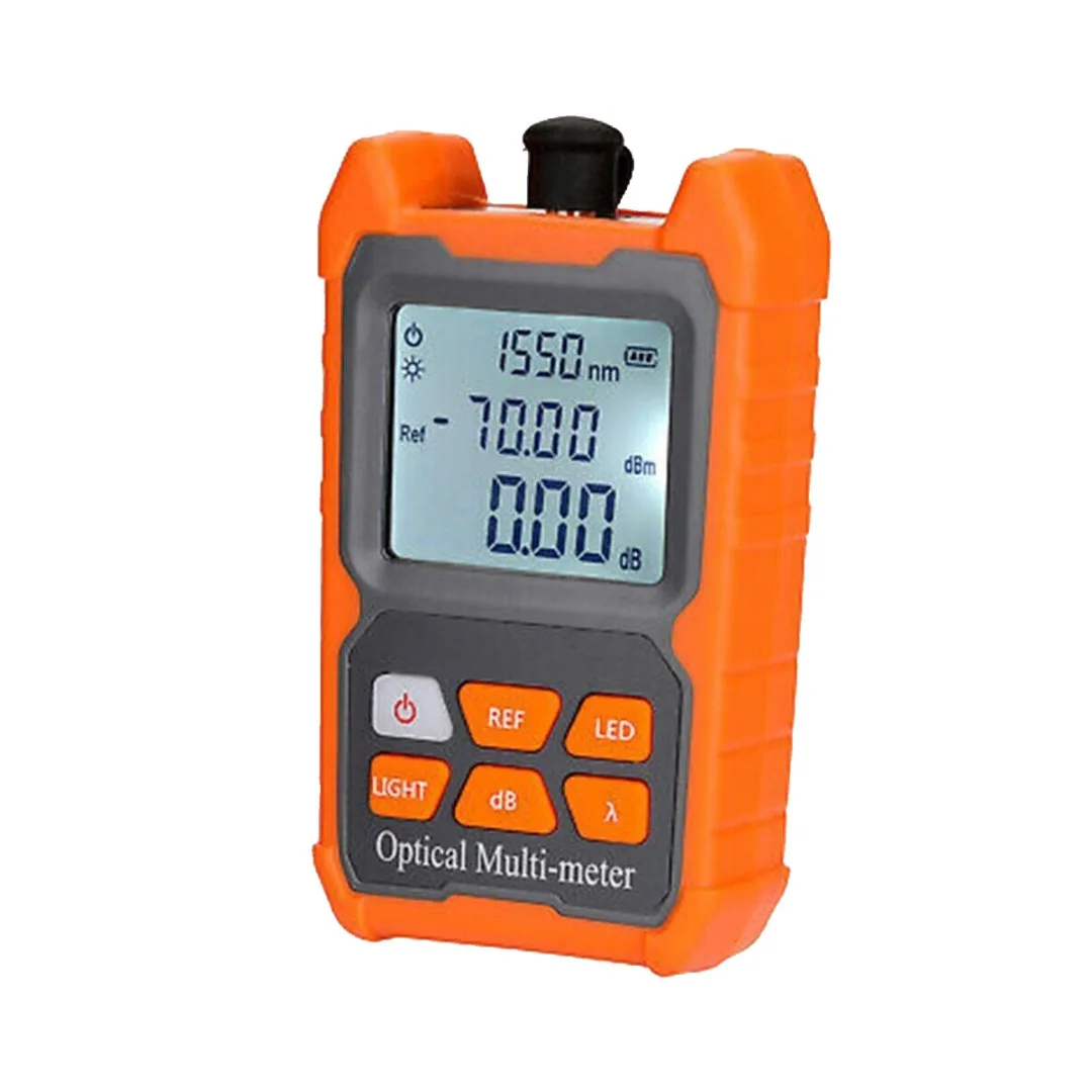 Pohiks 1pc Portable Mini Optical Fiber Power Meter High Quality Optical Multi-meter Multi-functional Lighting Tester Device