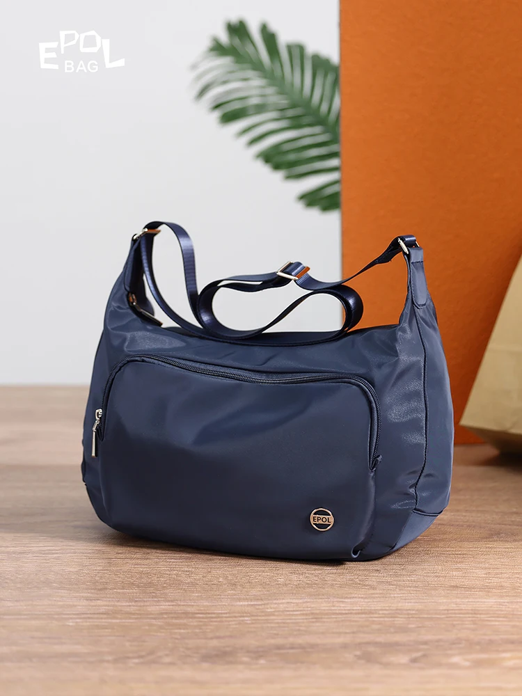 Epol женские сумки через плечо новинка 2024 модная повседневная парусиновая сумка на