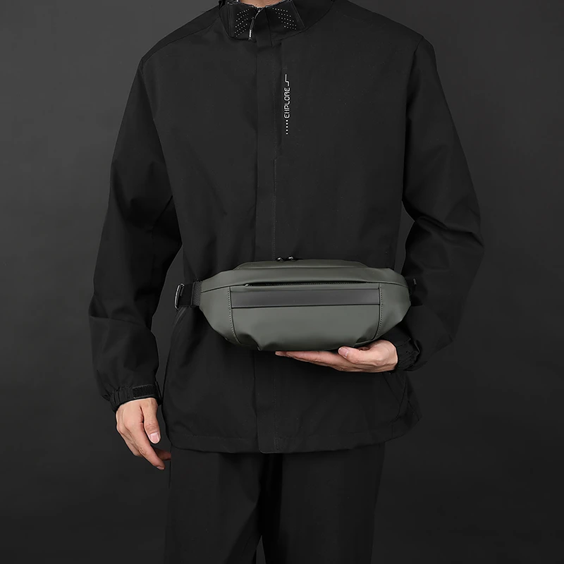 Мужская нейлоновая нагрудная сумка цвета в ассортименте