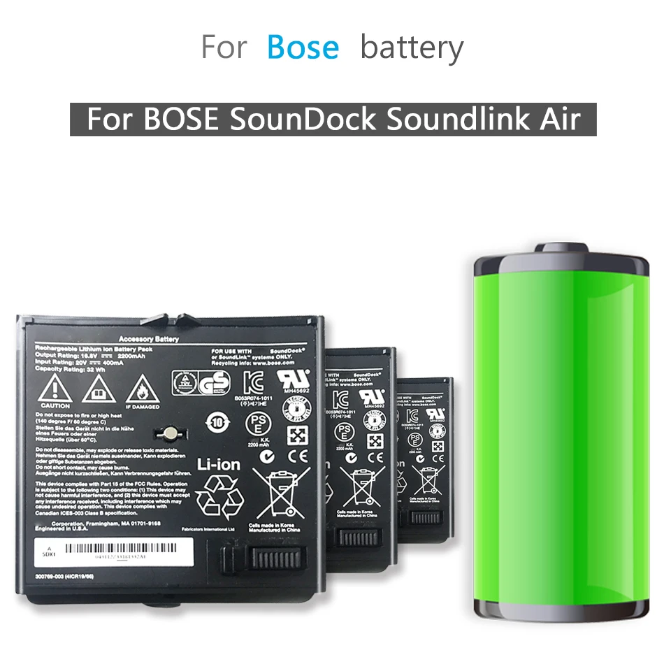 

350160-1100 002/300770-001 2200mAh Battery For BOSE SounDock Soundlink Air
