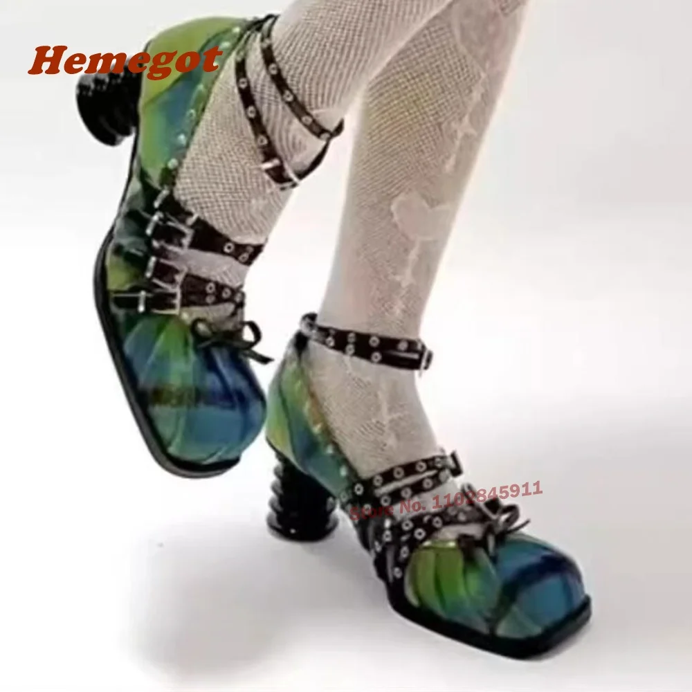 Туфли-лодочки женские с квадратным носком туфли-лодочки перекрестной пряжкой