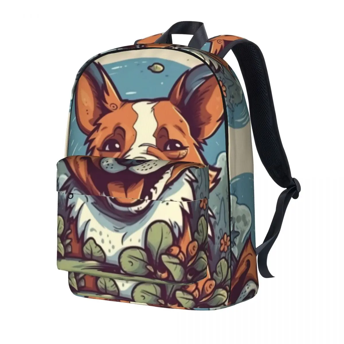 

Dog Backpack Cartoon Nature Style Novelty Backpacks Unisex Outdoor Style Durable School Bags High Quality Rucksack