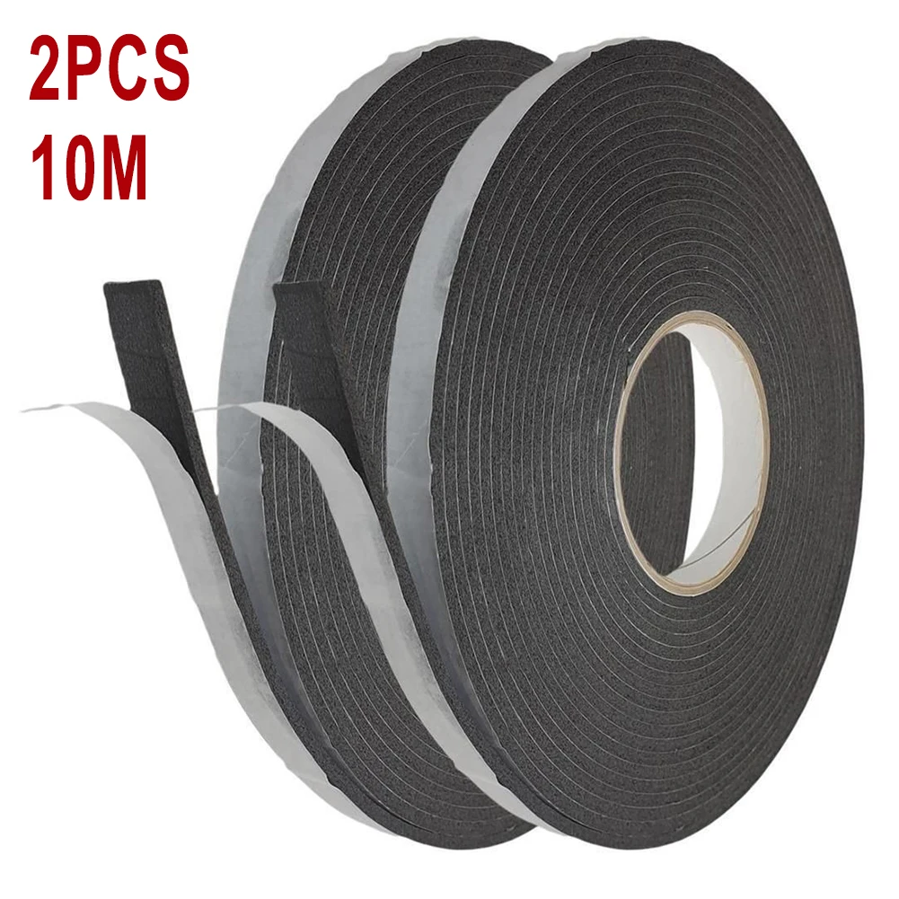 

2PCS 20M Weather Seal Strip Foam Tape Door Sash Draught Excluder Self Adhesive Stripping Window Hardware Home Improvement