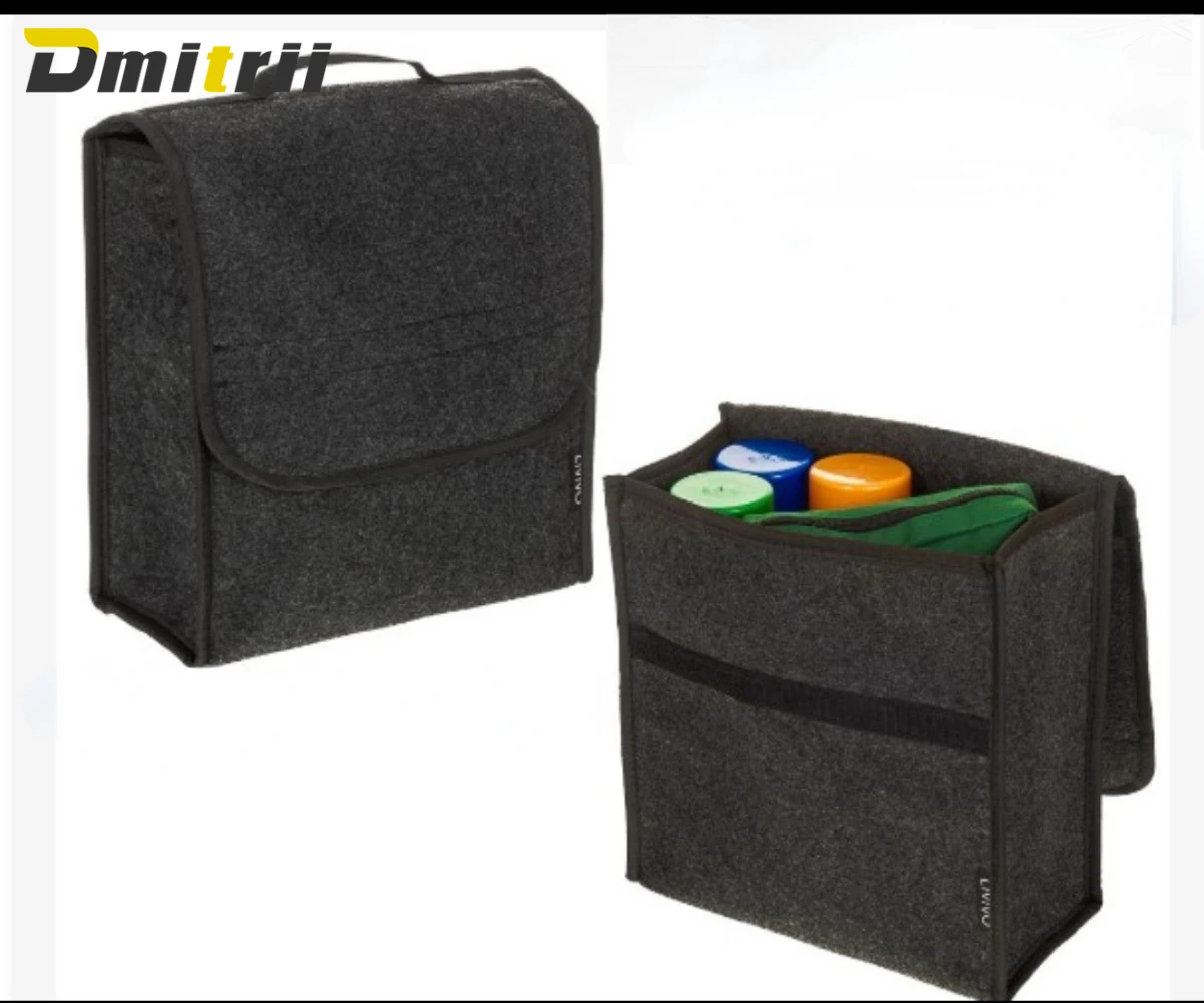 

Car Storage Bag Organizer Box Felt Cloth Storage Box Auto Cargo Container Bags Multi-Pocket Tidying Bags Car Accessories
