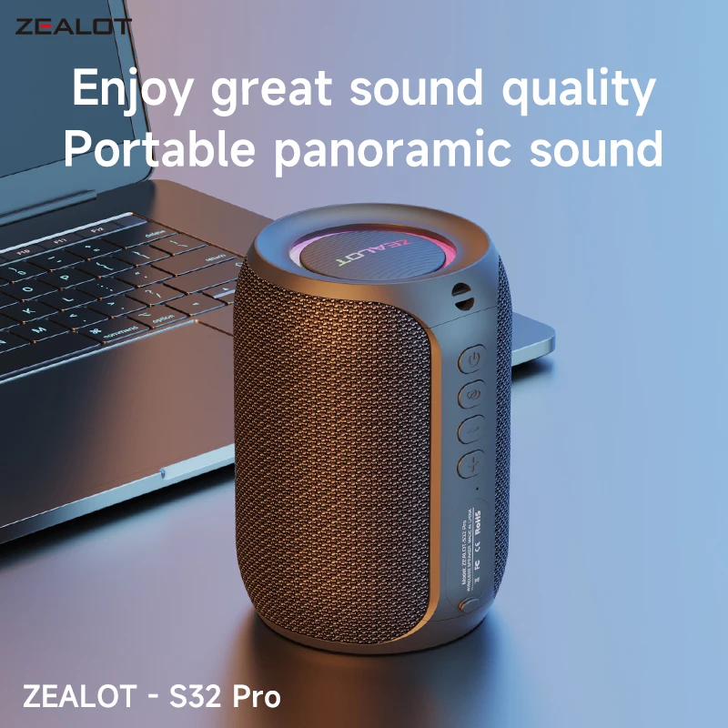 Zealot S32 Pro Bluetooth Беспроводная Внешняя Версия Водонепроницаемая Портативная
