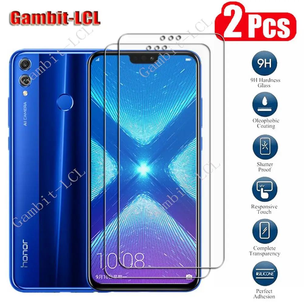 

2PCS HD Original Tempered Glass For Honor 8X (View 10 Lite) 6.5" JSN-L11 JSN-L21 JSN-L22 Screen Protection Protector Cover Film