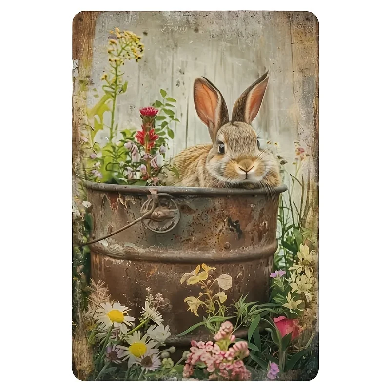 

Металлическая вывеска с кроликом Easy Hang