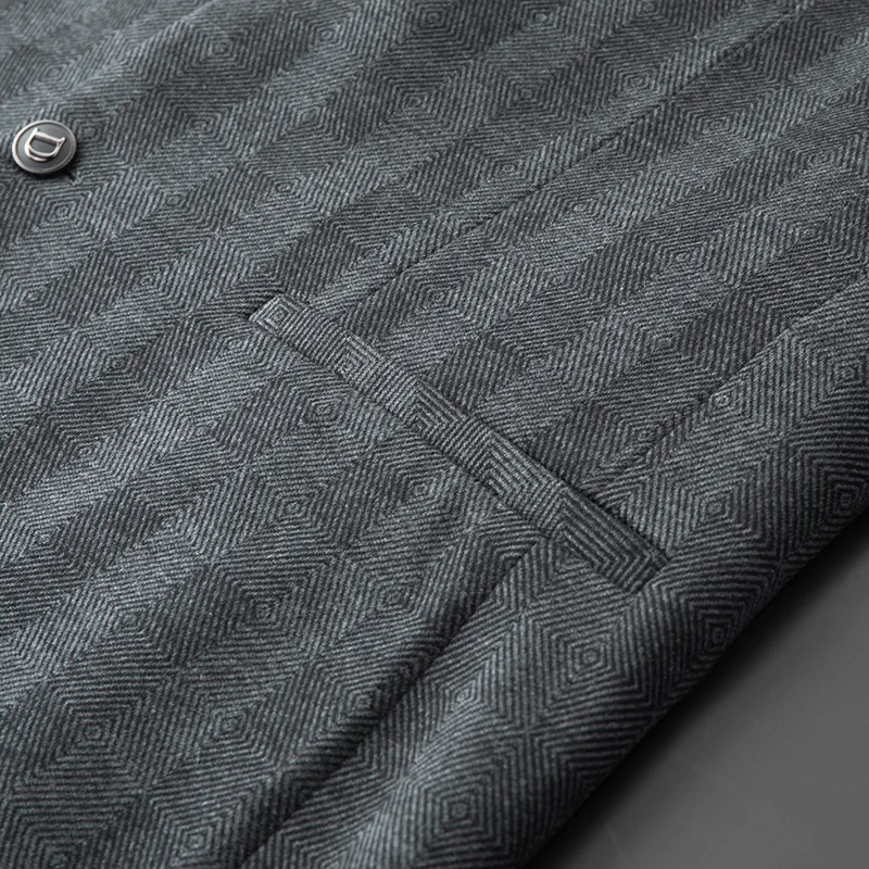 Новое поступление модный Suepr большой осенне-зимний мужской повседневный костюм в