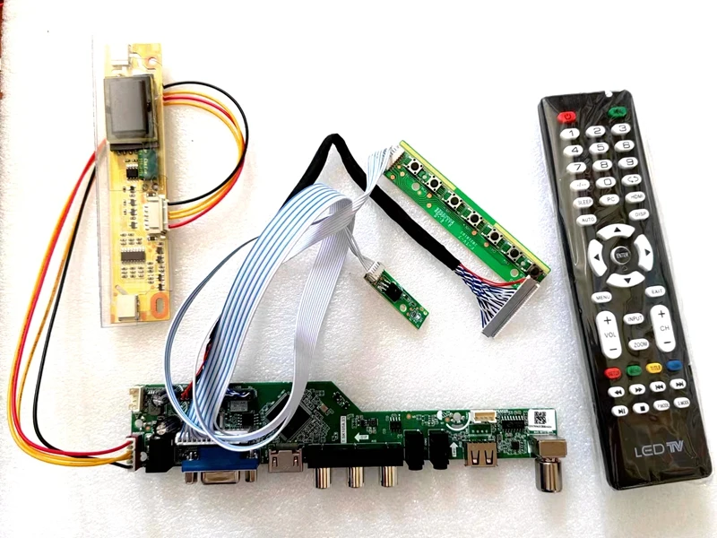 Комплект платы контроллера для ТВ + HDMI + VGA + AV + USB ЖК-экрана