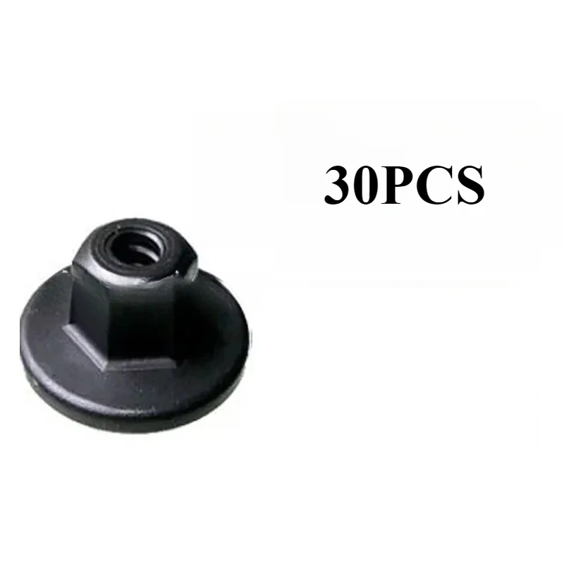 

10/20/30 шт. автозажимы для шестигранной головки, пластиковая саморезная гайка для фиксатора BMW, шасси, задний бампер, брызговик, салон автомобиля