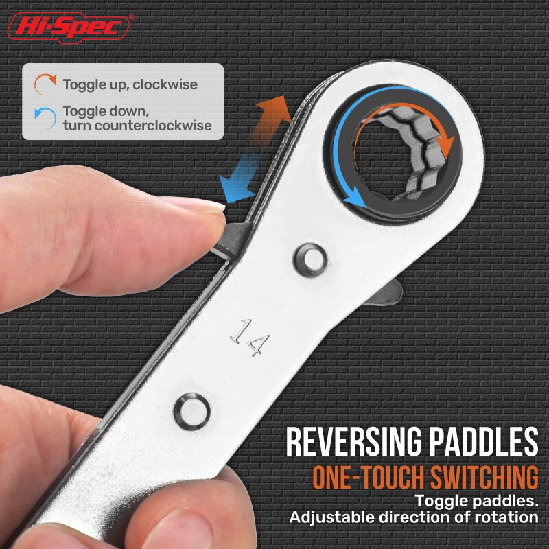 Гаечный ключ Hi-Spec 4 в 1 многофункциональный набор инструментов двойная коробка