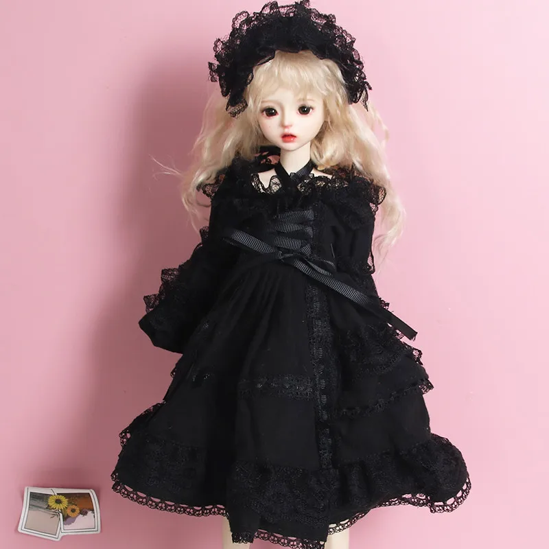 Фото Новая одежда для кукол 30/45/60 см, платье Алиса для кукол BJD 1/3, 1/4, 1/6, аксессуары для кукол, игрушки для девочек, набор для переодевания. №3