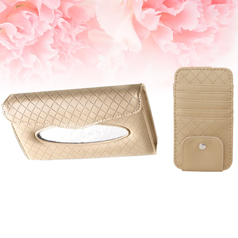 

Holder Visor Tissue Napkin Auto Car Dispenser Sun Box Vehicle Tissues Case Leatherorganizer Automobile