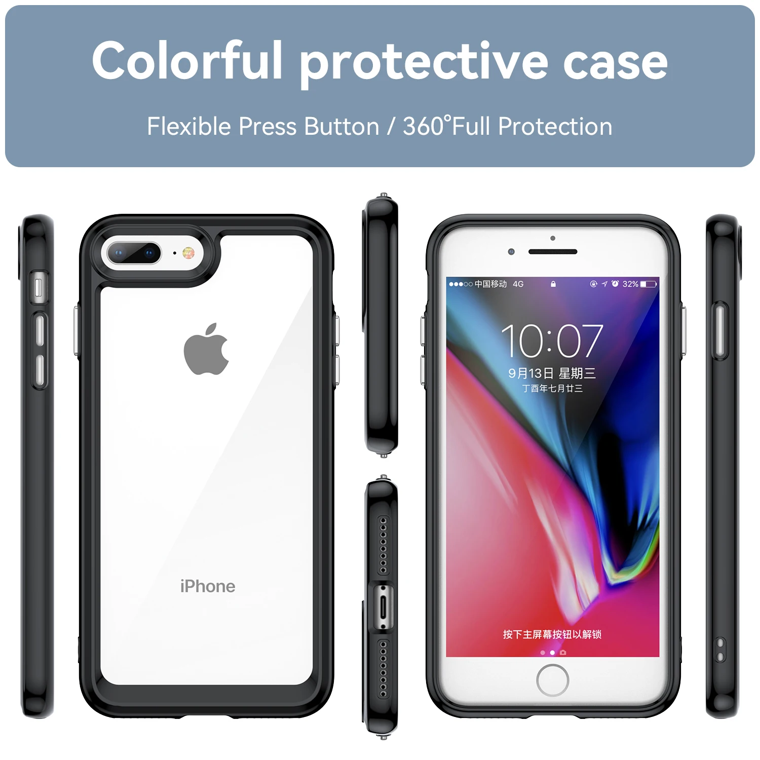 Прозрачный чехол для iPhone SE4 2022 2020 8 7 6S Plus XR Xs Max прозрачный противоударный защитный