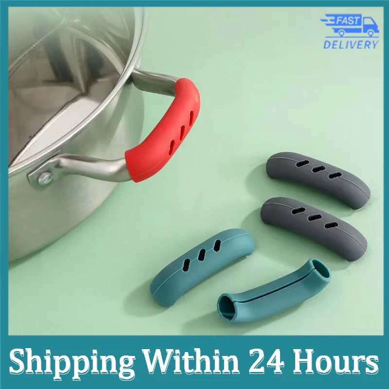 

New Arrival 2pcs Silicone Assist Handle Holder Pot Cover Insulated Finger Gloves Kitchen Cooking Tools Outlet 2022