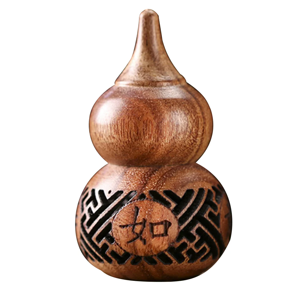 

Diffuser Air Wu Ornament Lou Calabash Aroma Wooden Mini Gourd Humidifier Bead Bottle Decorative Purifier Travel Fragrance Desk