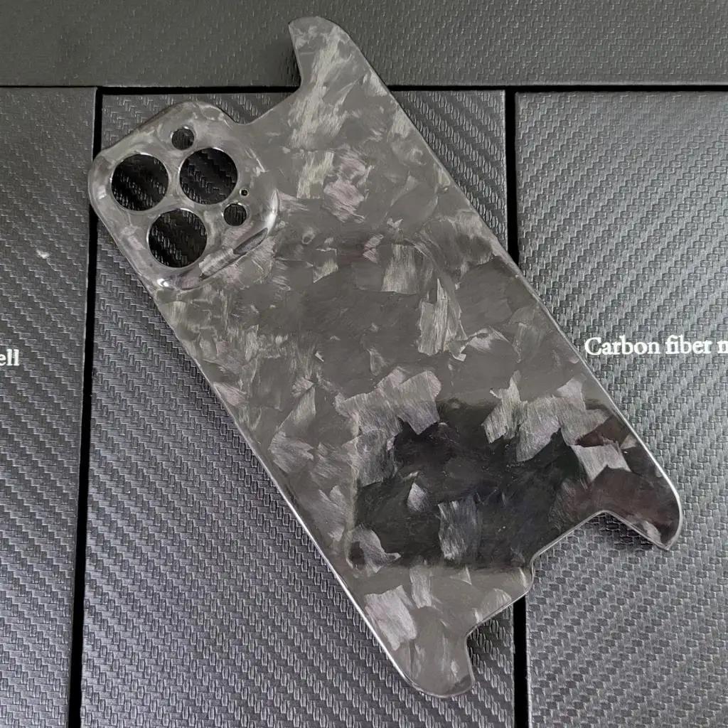 

Forging Real Carbon Fiber Phone Case For iPhone 12 Pro Max Luxury Glossy Marbling Racing Car Phone Back Case iPhone12 Pro Max