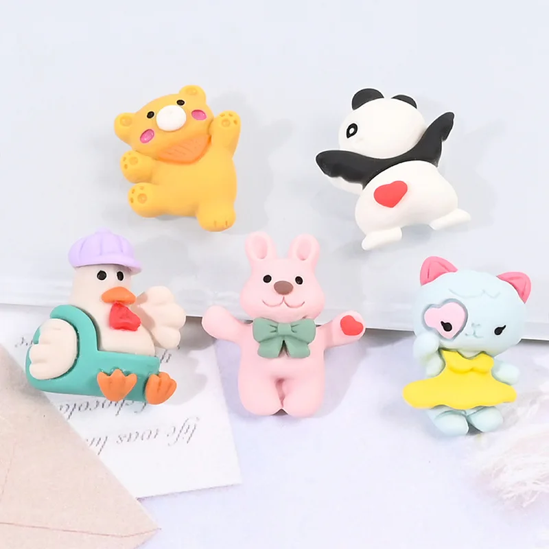 

10pcs Resin Sport Animal Cartoon Diy Cabochons Flatback Scrapbooking Accessories Miniature Flat Back Embellishments Supplies