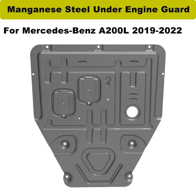 

Для Mercedes-Benz A200L марганцевая сталь под защитным приспособлением двигателя, капоты двигателя, щиток двигателя, автомобильные аксессуары.