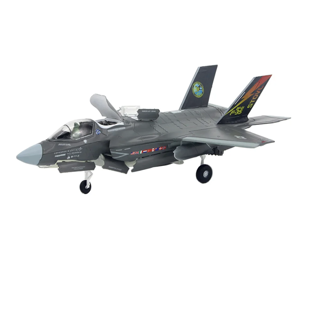 1:72 1/72 весы армии США F35 Lightning II Joint Strike Jet Fighter литой металлический самолет модель