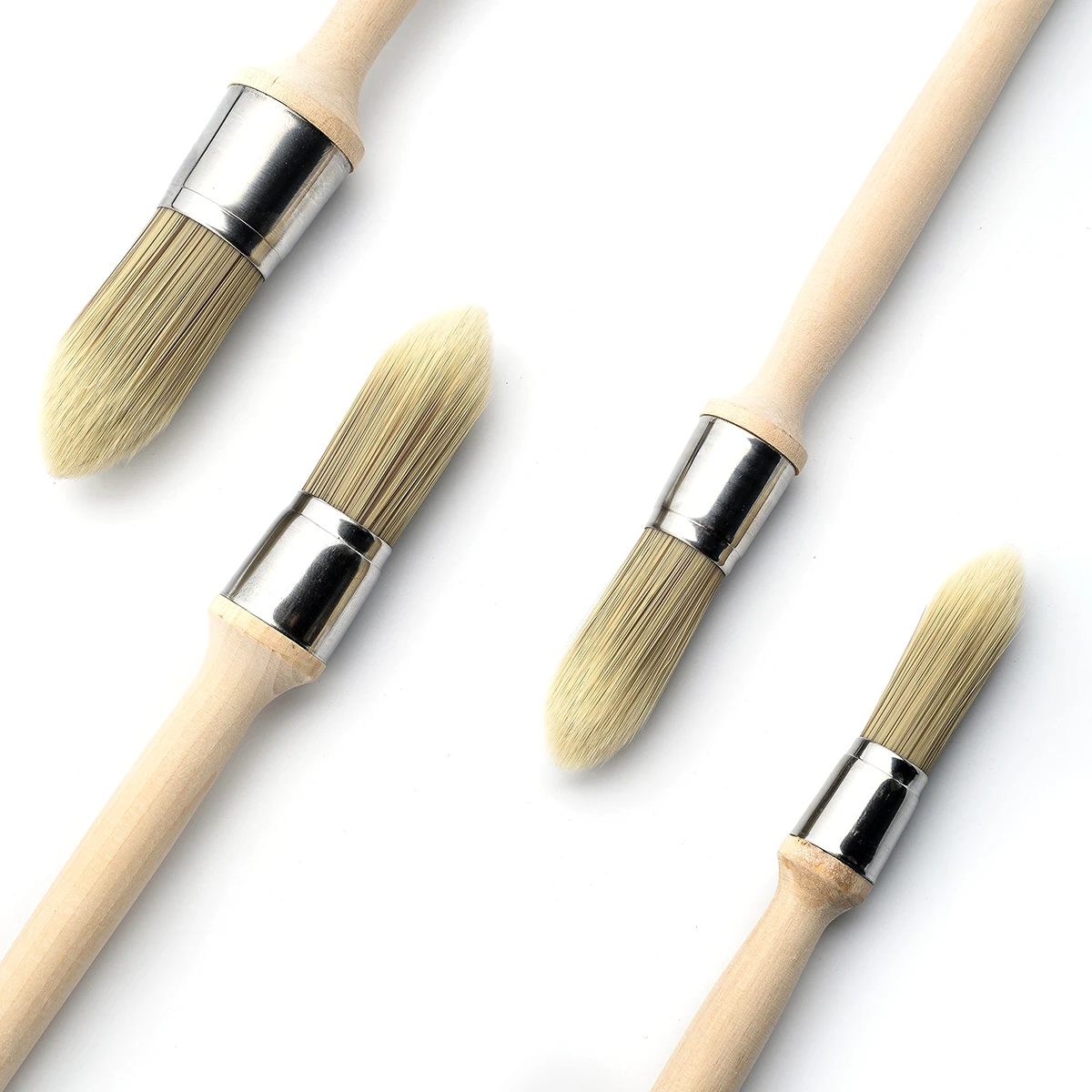 

4 шт., кисти для рисования с деревянной ручкой