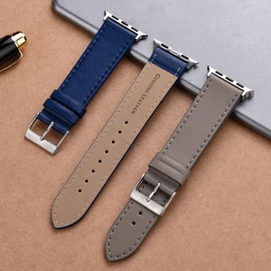 High Quality Leather Strap For Apple Watch Band 44mm 49mm 45mm 42mm 38mm Smartwatch Accessories Bracelet iWatch Series 3 4 5 6 7