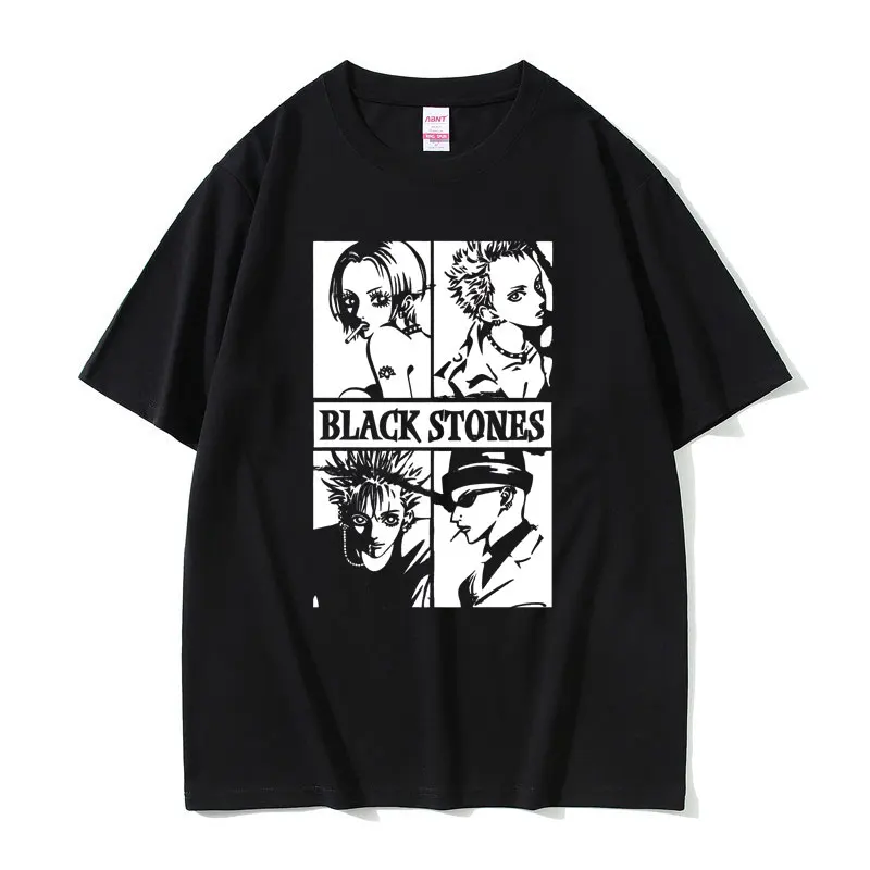 

Vintage 90s Manga Nana Graphic Tshirt Unisex Oversized Tees Short Sleeve Men Women Anime Black T-shirt Summer Man Cotton T Shirt