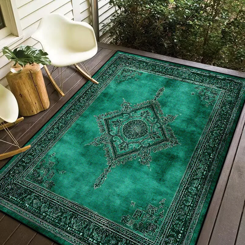 Нескользящий ковёр в персидском стиле зелёный 100% полиэстер альбом наклеек в стиле among us зелёный 100 наклеек