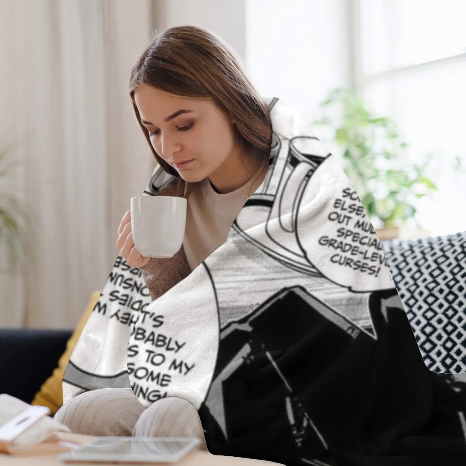 Одеяло Gojo манга jjk Nap зимние кровати декоративные одеяла для гигантского дивана