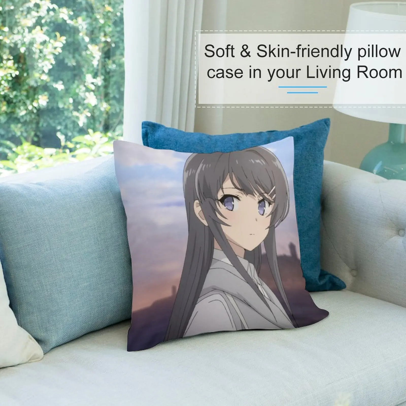 Mai Sakurajima декоративная подушка для дивана