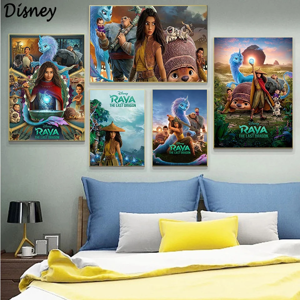 

Алмазная 5D картина «сделай сам» Disney RaYa The Last Dragon, Алмазная мозаика, искусство вышивки крестиком, наборы для домашнего декора, новый год 2022