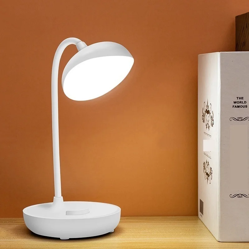 

1500mAh Study Lamp USB Lamp Shade Creative Writing & Reading Table Lamp Rechargeable Desk Lamp