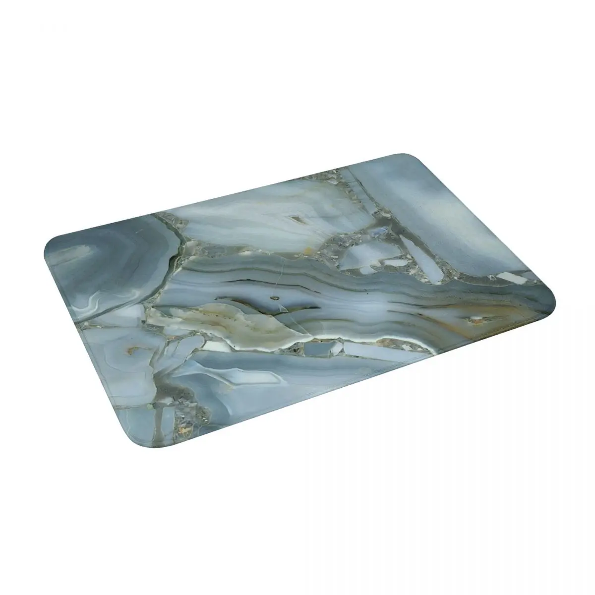 

Grey Marble Stone Digital Artwork Bath Door Floor Mat Marble Non-slip Rug Carpet Entrance LivingRoom Home Kitchen Durable Fluff