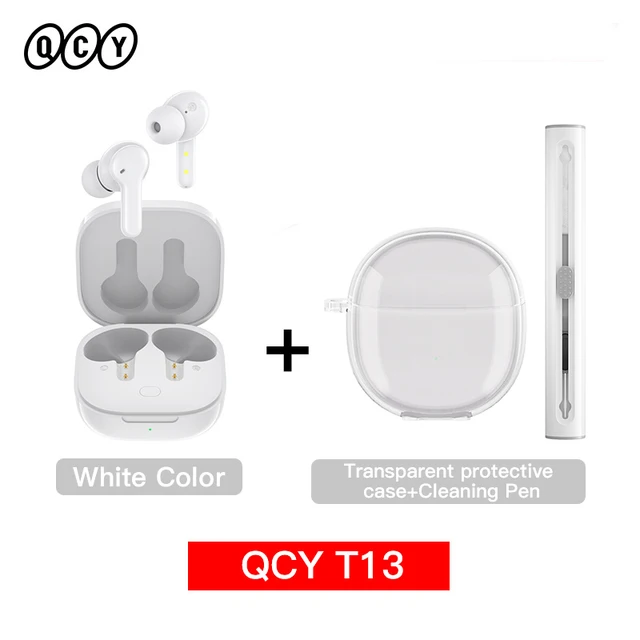 QCY T13 white + case + ClearPen