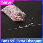 Лидер продаж, 30 шт., игла из бисера с большим глазом, изогнутая, открытая, 80 мм, 100 мм, 120 мм, длинный шнур сделай сам, инструменты для изготовления ювелирных изделий, металлические шпильки, швейные иглы