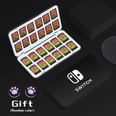 Игровой держатель для карт памяти 24 в 1, магнитный картридж для Nintendo Switch Lite с мягким слотом для переключателя/переключателя Oled, аксессуары
