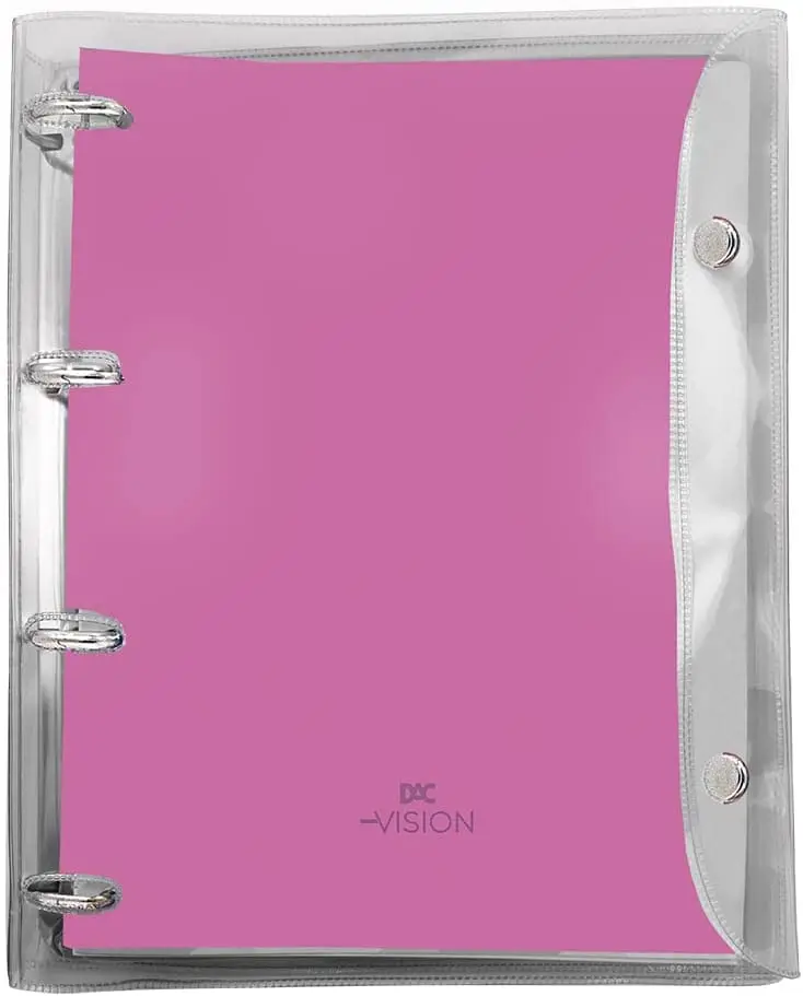

Caderno Argolado Cristal Colegial Vision Rosa Com 192 Folhas - 3990