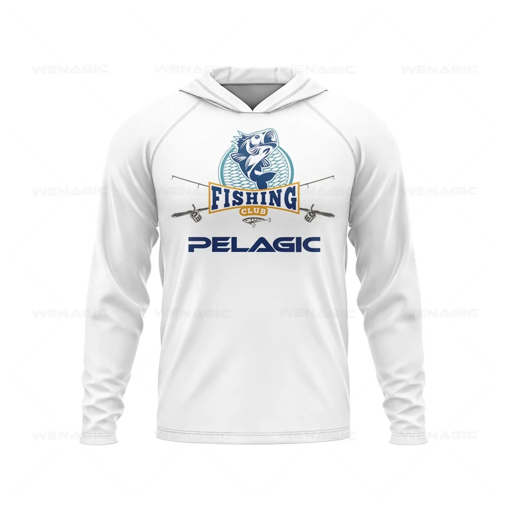 

Мужская рыболовная рубашка pelagic с капюшоном, одежда для рыбалки с длинным рукавом, футболка для рыбалки с УФ-защитой, рубашка для рыбалки, одежда для рыбалки