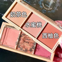 korean makeup blush pink makeup blush 3 colors blush for all skin tones matte mineral blush powder bright shimmer face blush