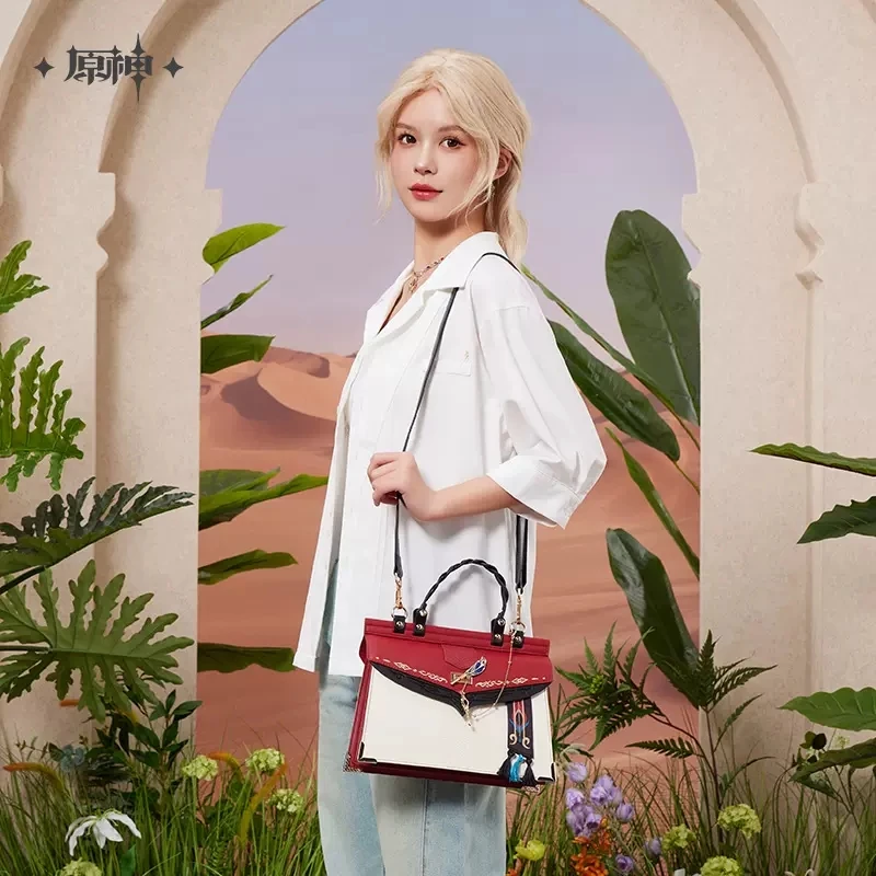 Аниме Genshin Impact Kaveh модная сумка через плечо унисекс для косплея Студенческая