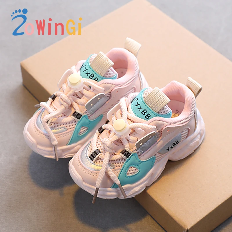 

Кроссовки Детские сетчатые легкие, Повседневная дышащая обувь для мальчиков и девочек, Нескользящие, размер 21-30