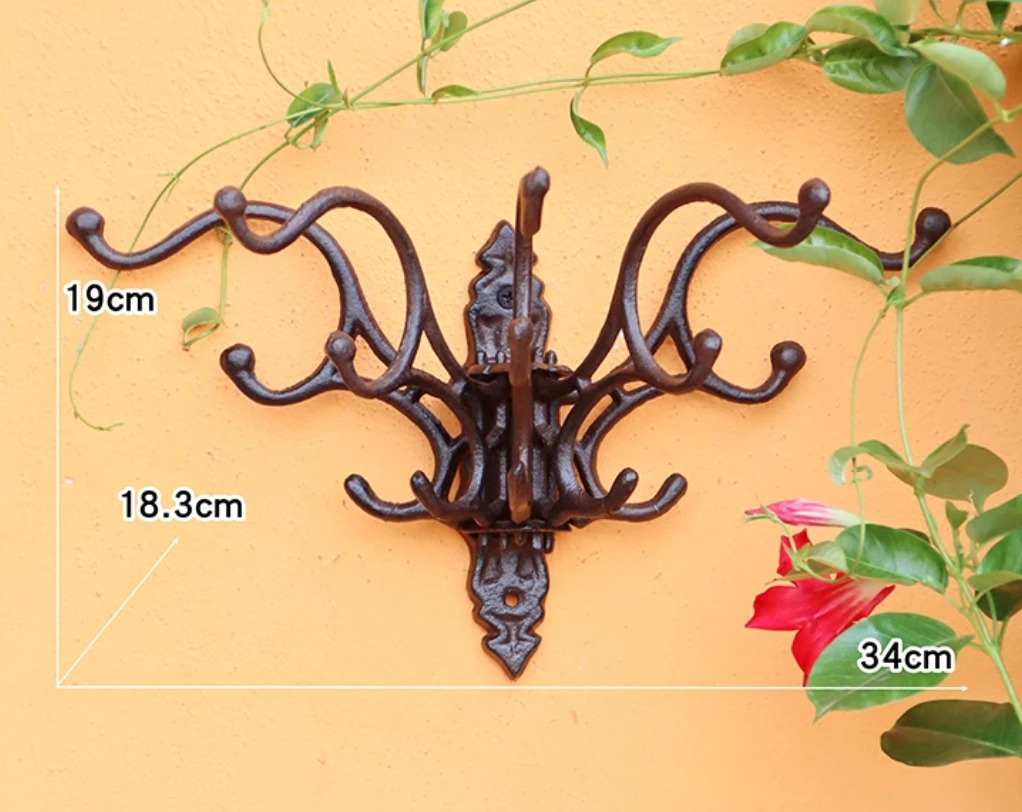 Винтажные антикварные чугунные гибкие функциональные поворотные настенные